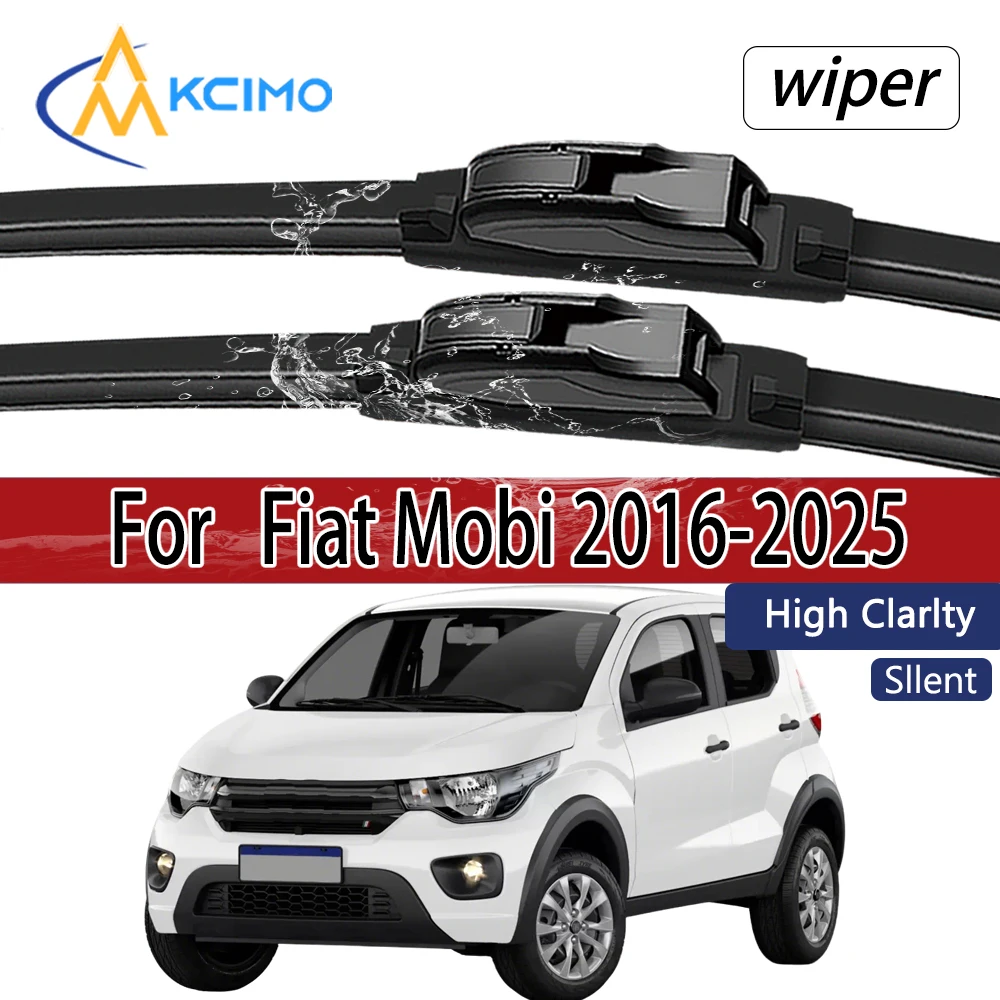 

For Fiat Mobi 2016-2025 Front Windshield Wiper Blades 2pcs Windscreen Window Accessories