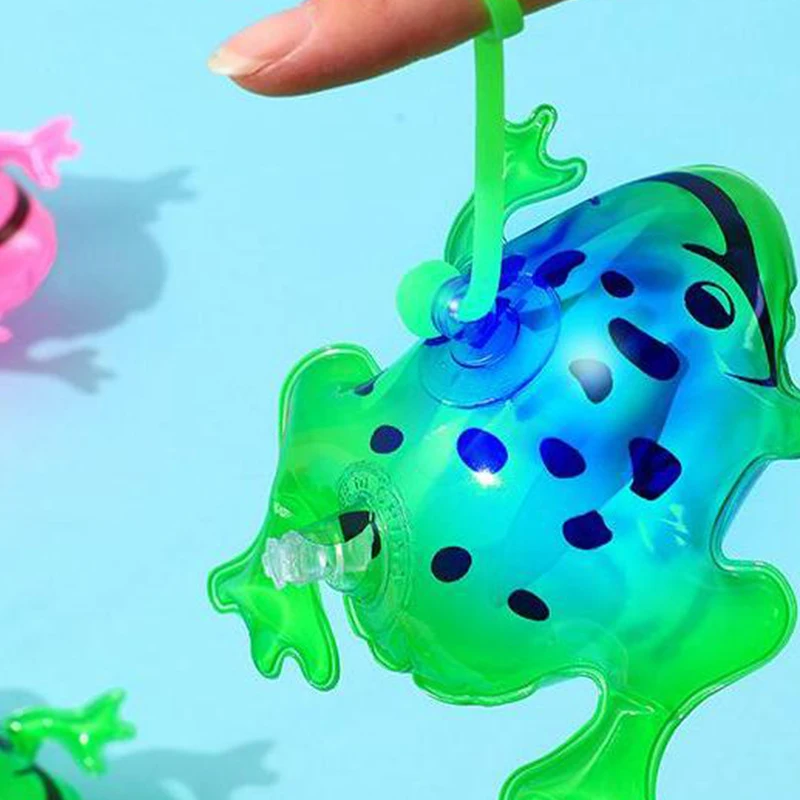 1Pc 11/20 センチメートルインフレータブルカエル発光風船スイミングプールパーティーウォーターゲーム風船ビーチスポーツシャワーカエル楽しいおもちゃ子供のため