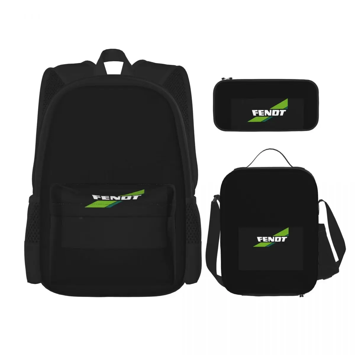 

Fendt Caravan Backpacks Boys Girls Bookbag Children School Bags Kids Rucksack Lunch Bag Pen Bag Three-Piece Set