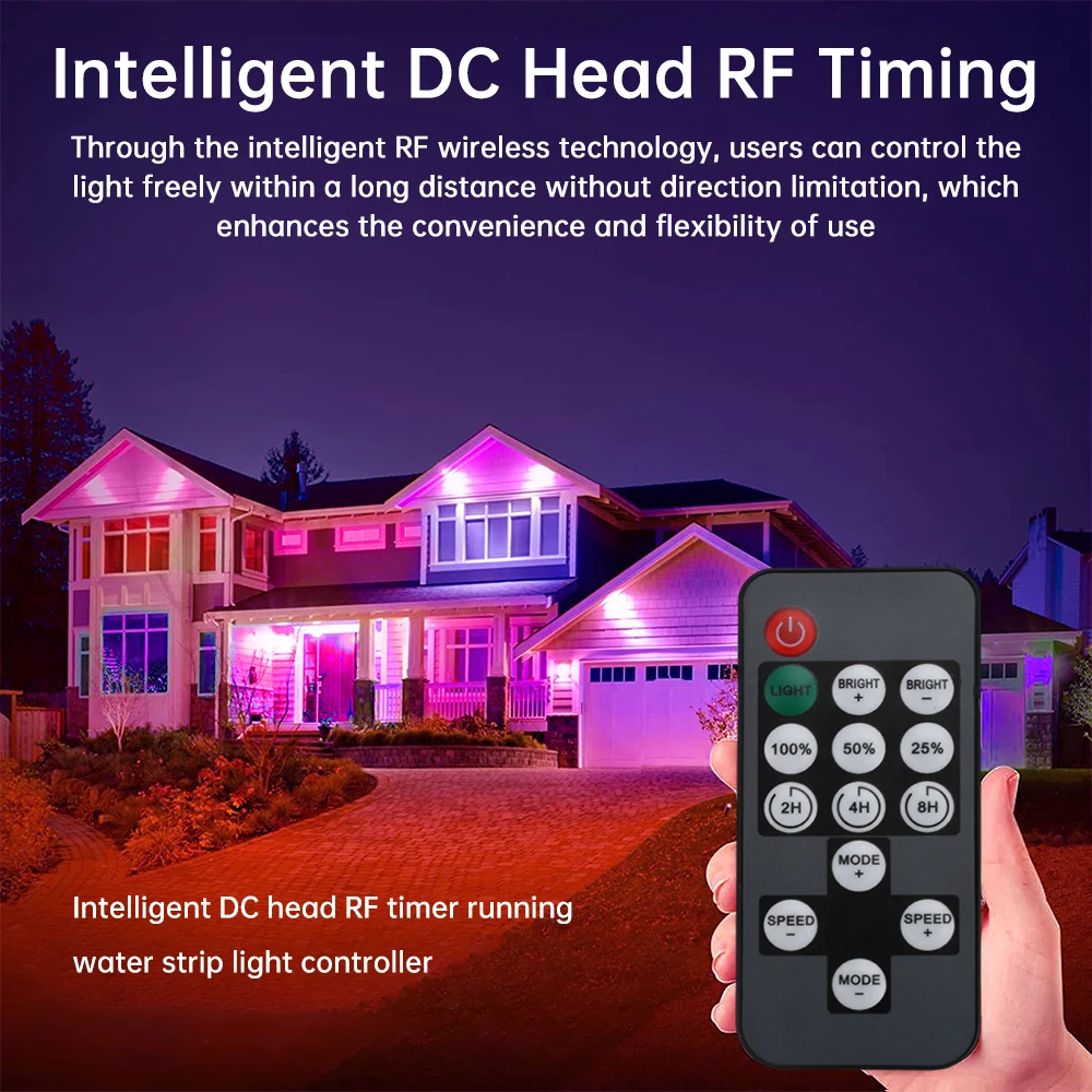 Controlador de Color de 21 teclas, 5-24V, luz de desplazamiento de flujo a todo color RGB, 5-12V, controlador de tira LED monocromático de 14 teclas, control de atenuación