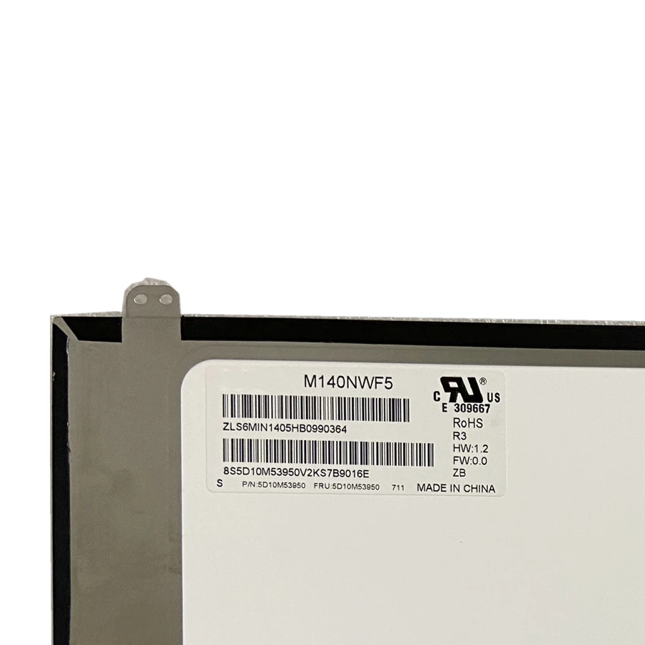 Laptop LCD LED Screen, Matrix Display Panel, 14,0 ", 1920 × 1080, M140NWF5 R3