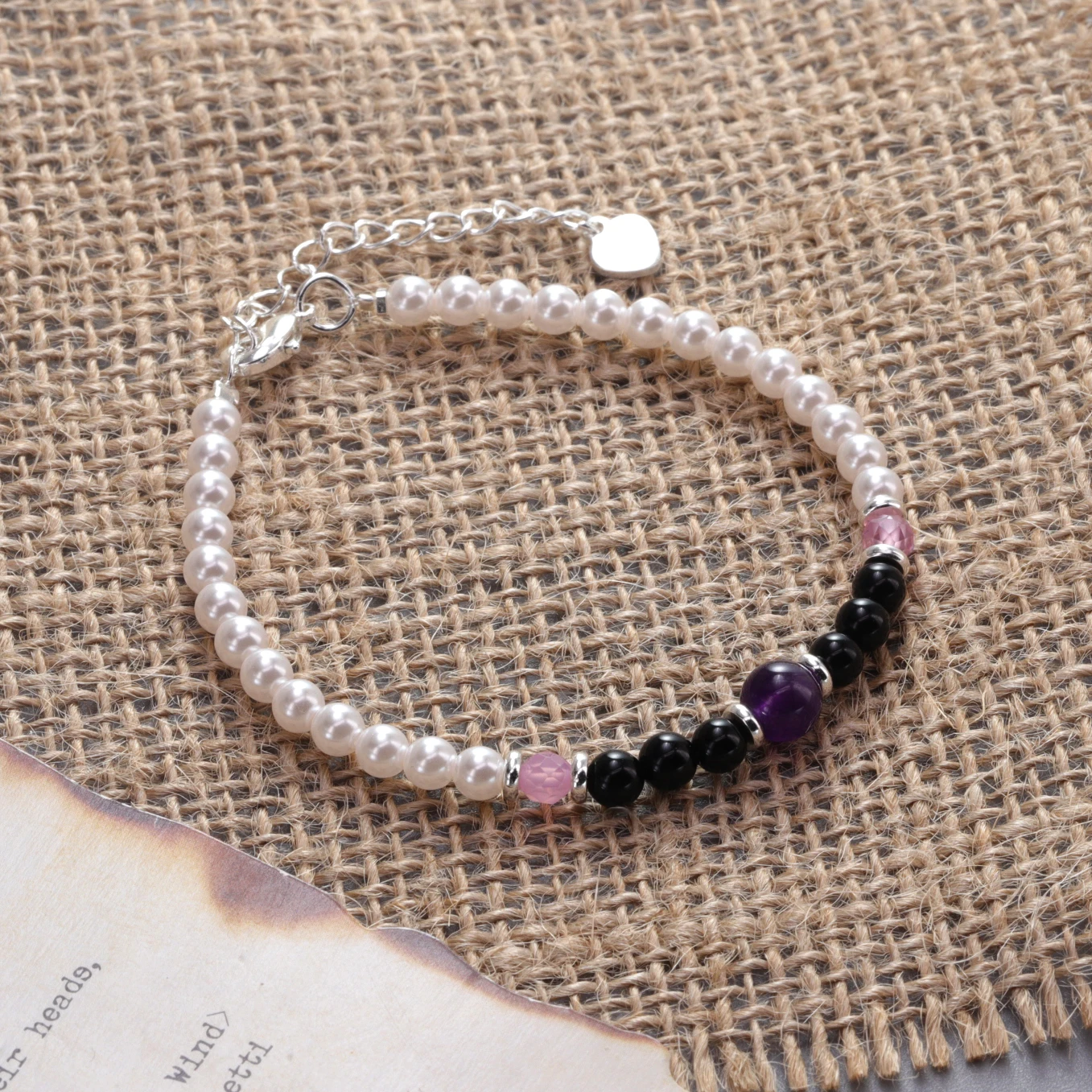 

VENTFILLE, минималистичный браслет из стерлингового серебра 925 пробы для женщин, оригинальный аксессуар с натуральными бусинами из аметиста и агата, ювелирные изделия, подарок, дропшиппинг