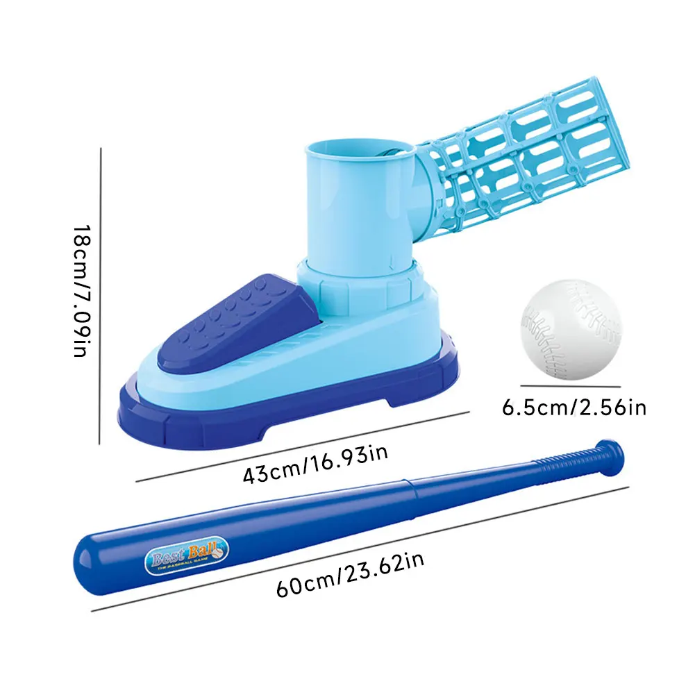 野球ボールのおもちゃ裏庭屋外スポーツおもちゃ調節可能な自動ピッチング野球マシンゲームセット誕生日子供男の子ギフト