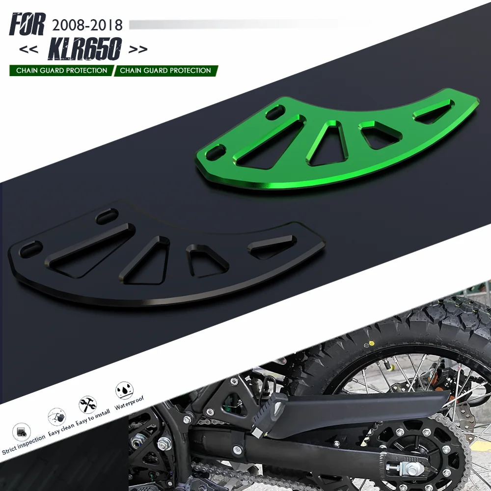 

FOR Kawasaki KLR650-E 2008-2018 Motorcycle Accessories CNC Aluminum Sprocket Chain Protector Mud Guard Cover KLR650 KLR650E