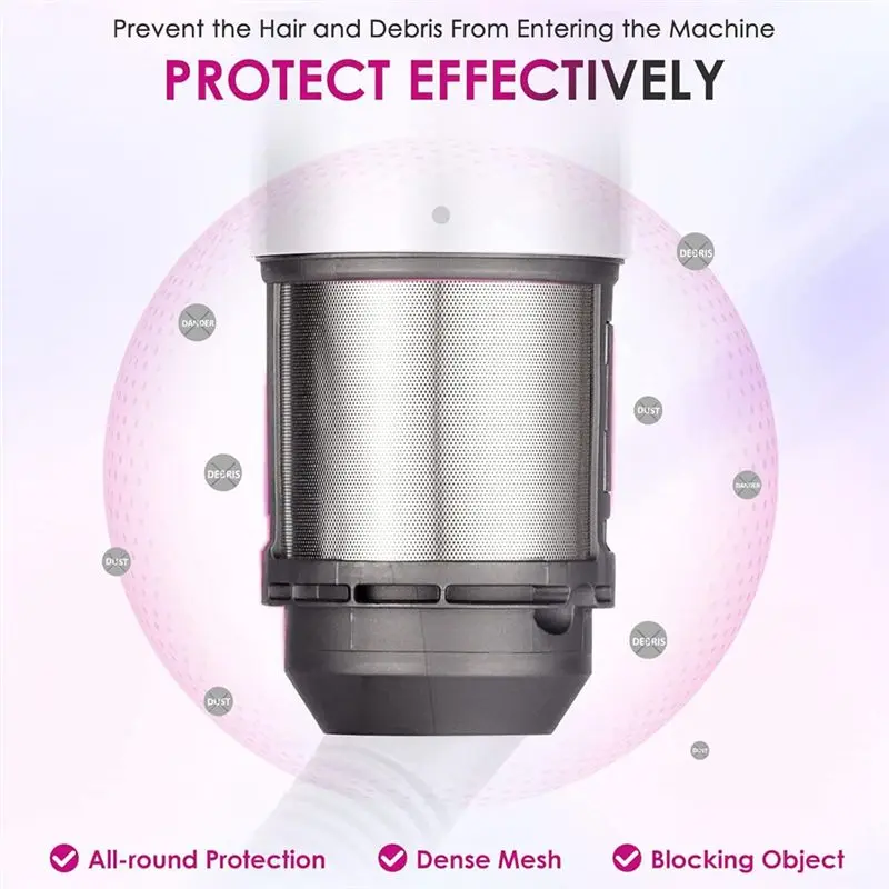 A83G Inner Filter Replacement for Dyson Airwrap Hair Styler HS01 HS05 Models, Small Silicon Heater Surface Filter