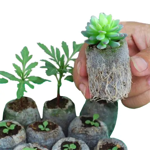 200pcs Plant Grow Bags Nursery Bags Seeds To Sow Flower Pots Biodegradable Non-woven Fabric For Home Garden Accessories Tools