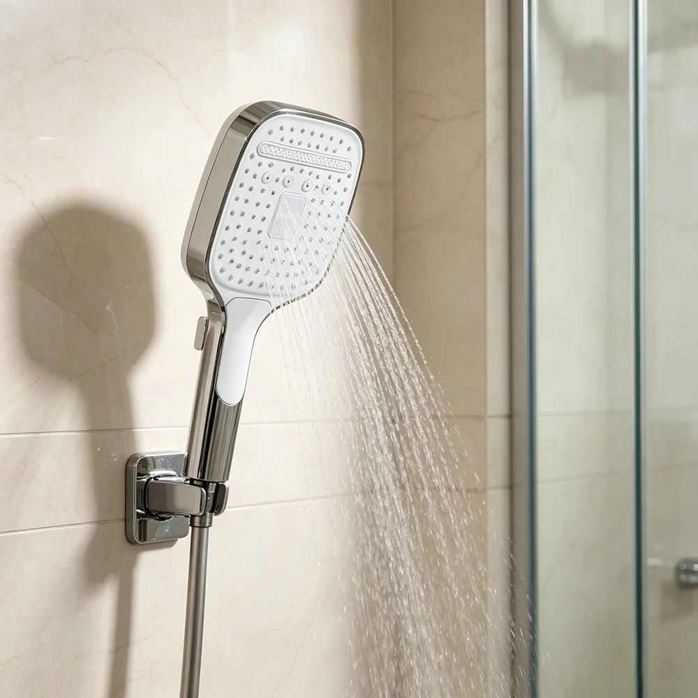 Pressurized shower head, large panel with strong water output, handheld shower pressurized shower head  Bathroom Accessories