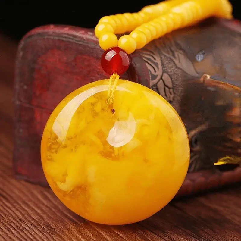 Classic Second-generation Beeswax Pendant, Simple and Versatile Daily Necklace Pendant, Neck Jewelry Crafts