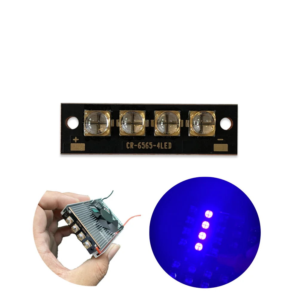 

50W Ultraviolet lamps light beads 45x13mm Copper Board 6565 Packaging UV Led Diode Module for UV curing lamp