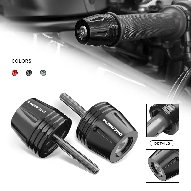 

2026 Accessories For XADV750 NSS750 NSS350 Motorcycle Handlebar Grips Cap Handle Bar Grip Ends Plug Slider Protection
