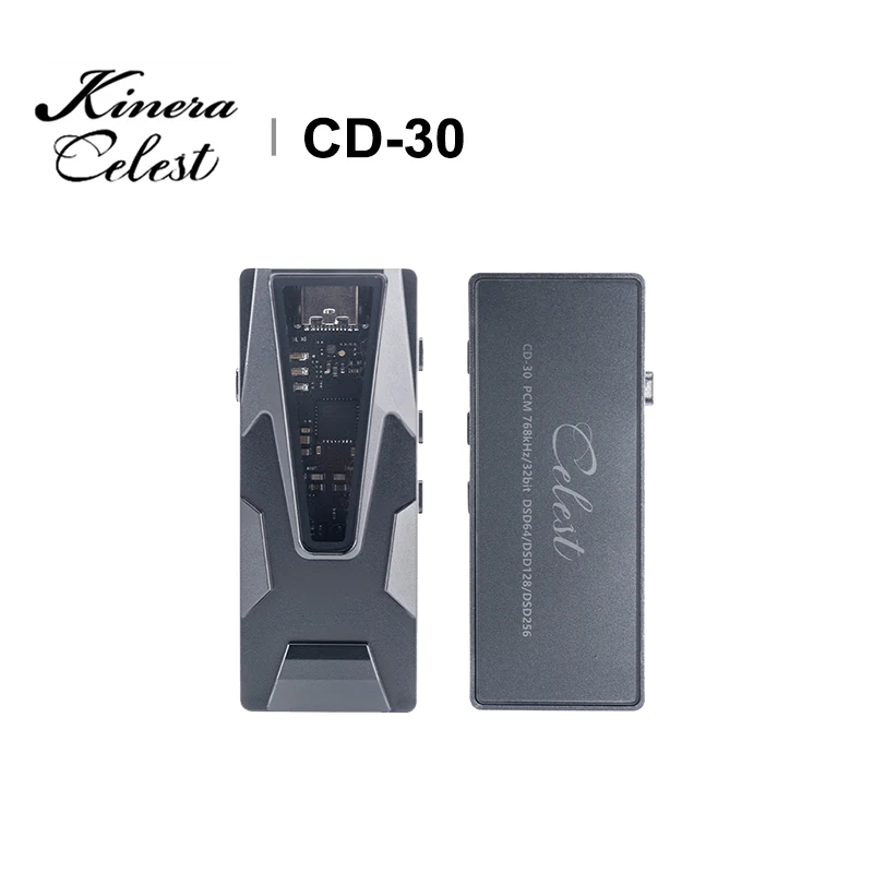Kinera Celest CD-30 Portable USB DAC HiFi Digital Audio Decoder ES9039Q2M Flagship DAC with 3.5mm + 4.4mm plug