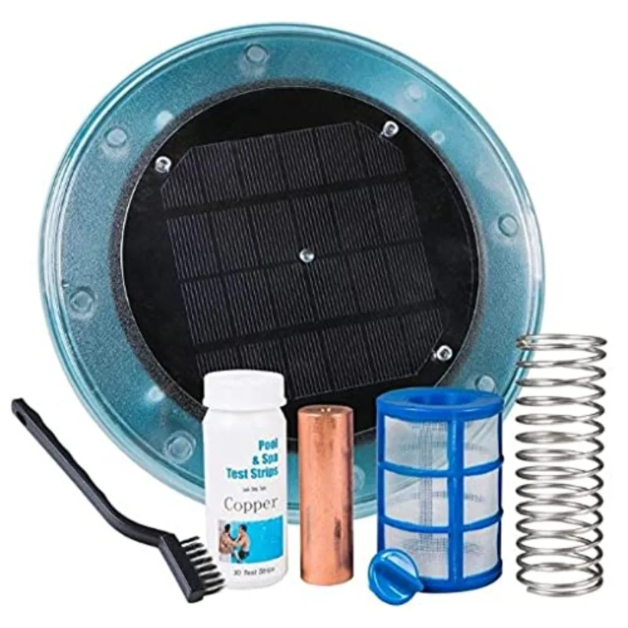 Pool Floating Purifier Ionizer for Up to 35000 Gallons: Advanced Water Treatment System Maintains Crystal Clear Water and Signi