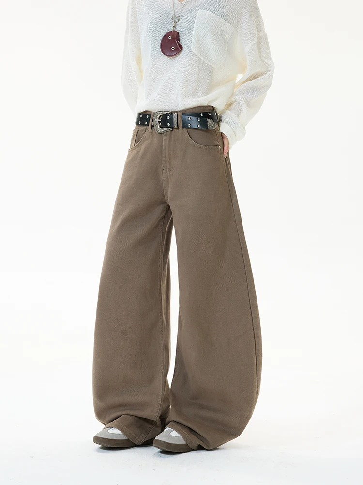 

Retro American Denim Jeans Men's Women's Casual Loose Cleanfit Scythe Pants Versatile Comfortable Straight Leg Trousers