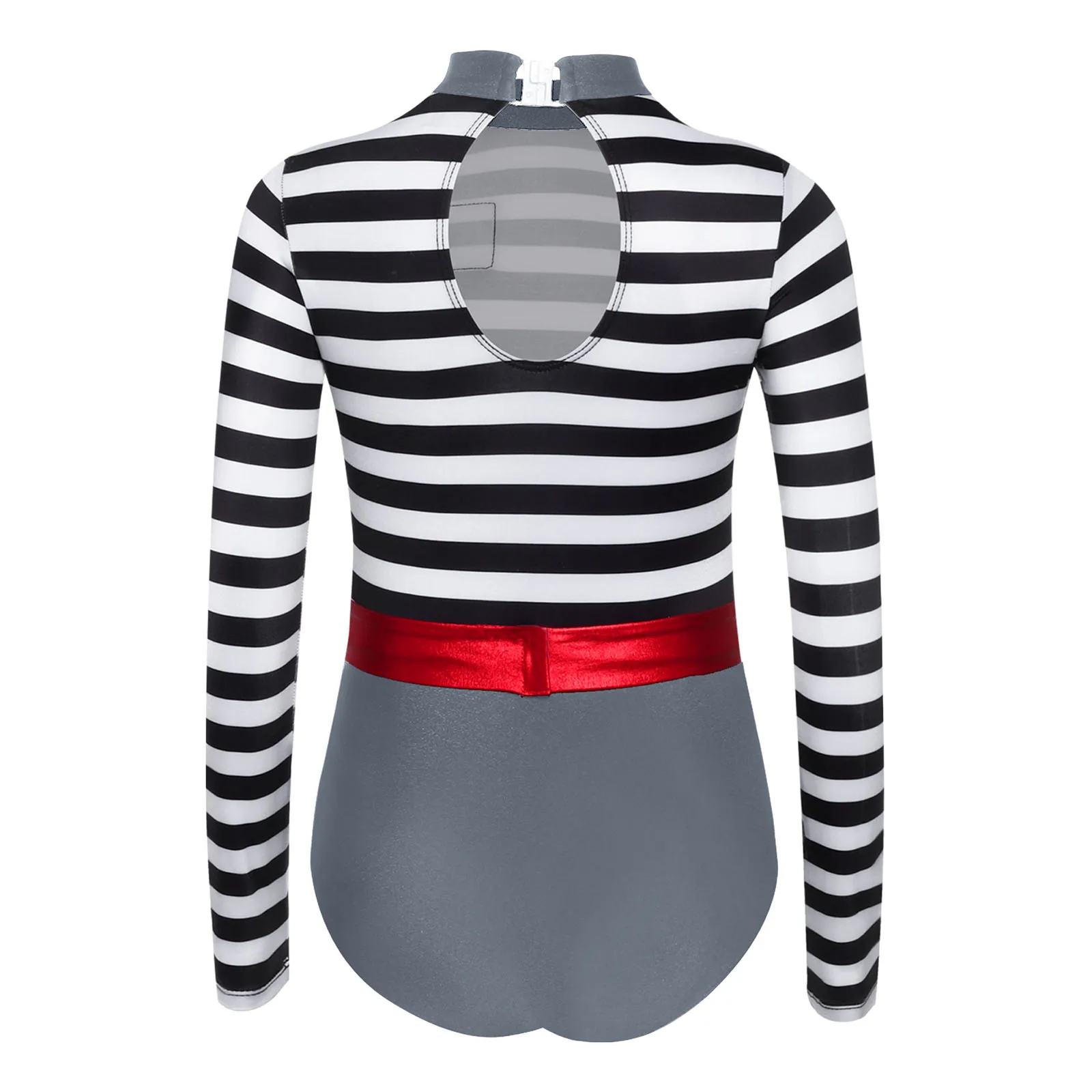 الفتيات سجين المشارب Jailbird تأثيري حلي مجموعة الصحافة أزرار الإجرامية بذلة مع حزام خصر القوس وقبعة شرطية #3