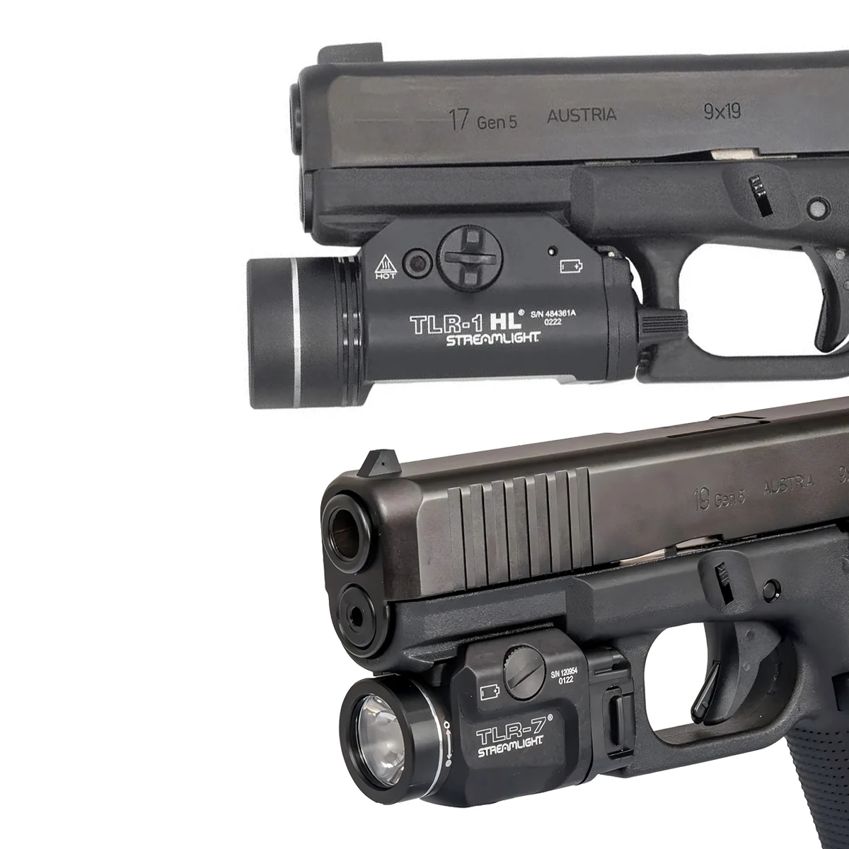 

STREAMLIGHT TLR TLR-1HL TLR-7 Тактический пистолет Scout Light Страйкбольное оружие Пистолет Свет для Glock 17 19 20 мм Рельсовый фонарик