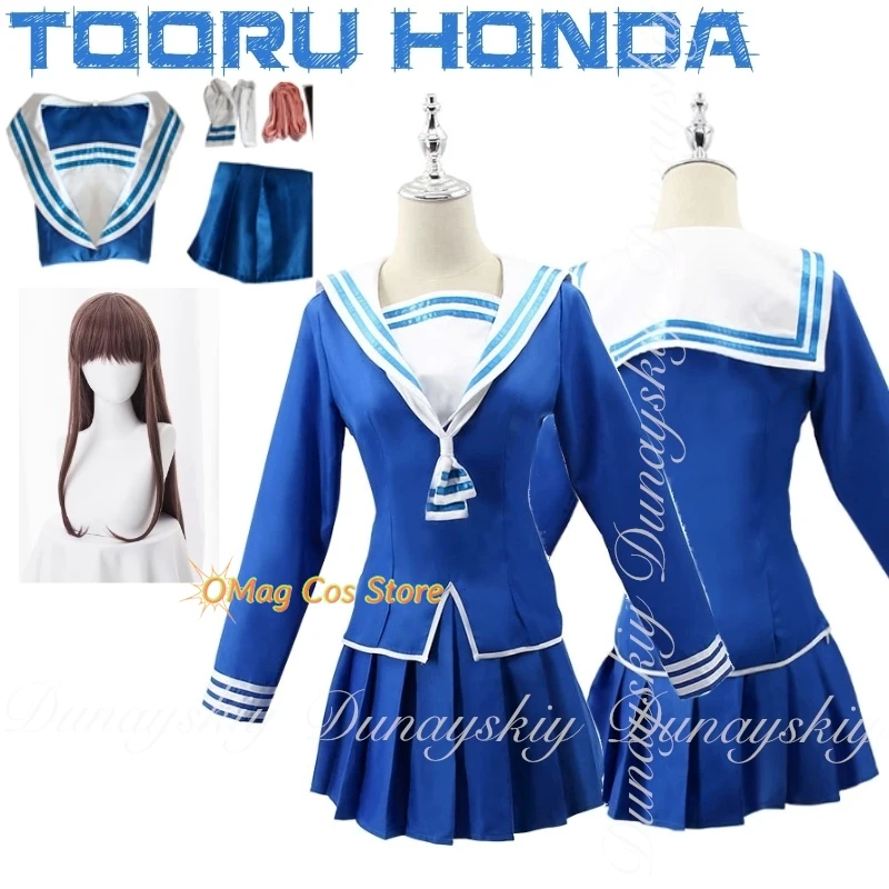 

Fruits Basket The Final Season Anime Tooru Honda Cosplay With Uniform Kind Optimistic High School Girl Cosplay Costume Full Suit