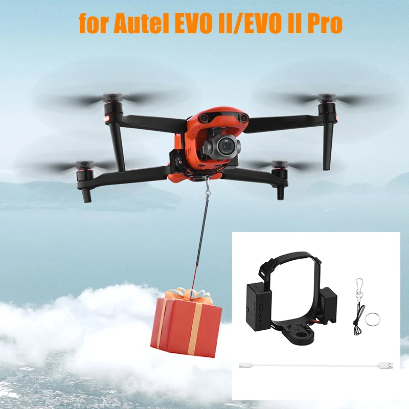 Air Drop Dropping System for Autel EVO II/EVO II Pro Fishing Bait Wedding Ring Gift Deliver Photosensitive material Accessories