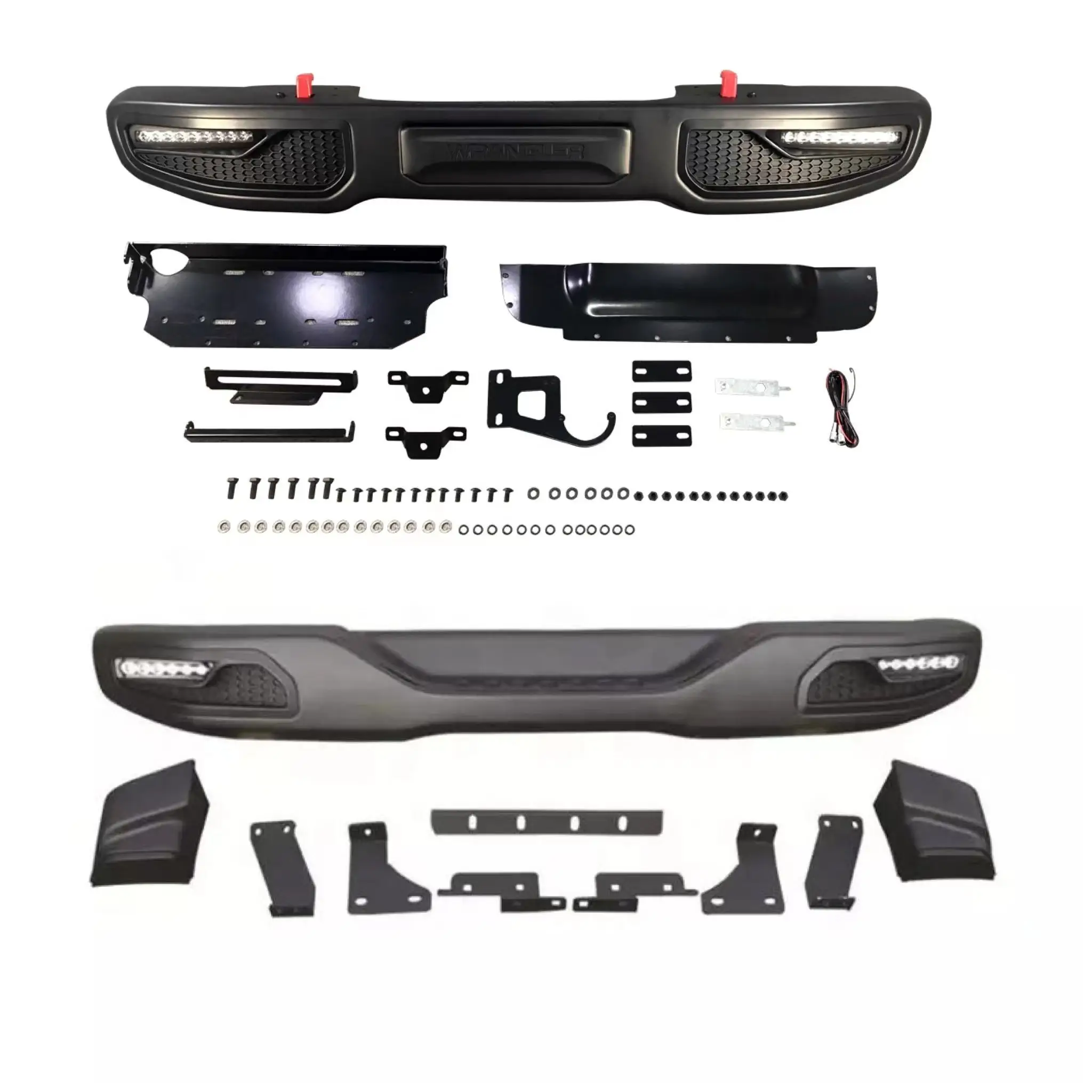 

Stainless Steel Front and Rear Car Bumpers 2007-2017 for Jeep for Wrangler Jk New Accessory to Replace Bumper Guard