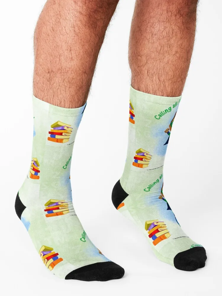 Calling all Super Readers - Super Why! Socks shoes happy Stockings winter Men Socks Women's