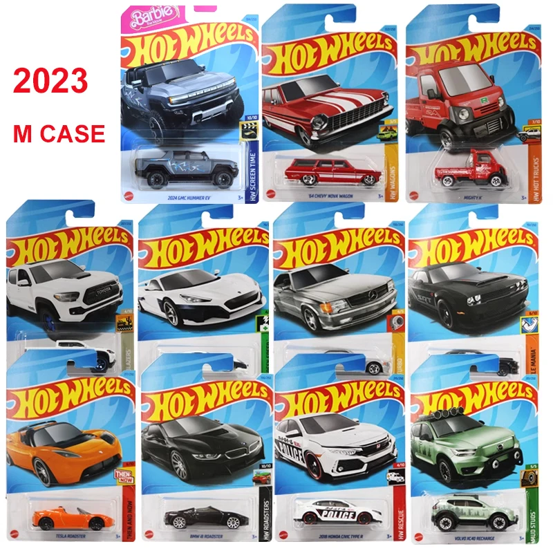 Genuine Hot Wheels Car 2023 M Case 1/64 Diecast Vehicles Mercedes Benz Barbie Ken Hummer BMW Roadster Kid Boys Toys for Children