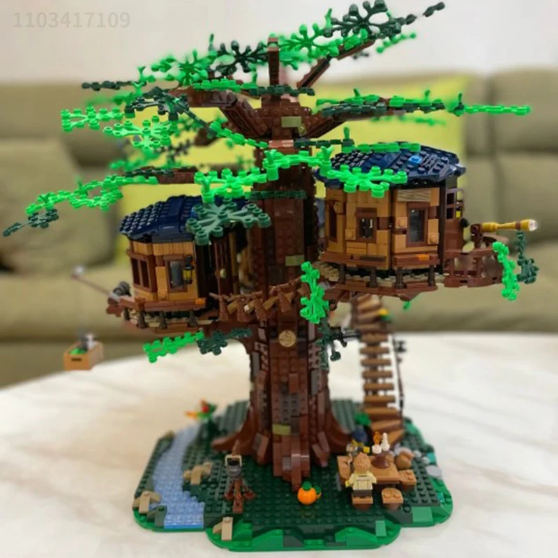 3036pcs House Tree Ideas MOC 33111 Model Building blocks bricks Compatible 21318 toys for boys kids gifts