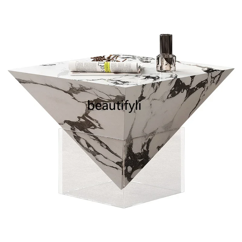

Artistic Italian minimalist high-end floating creative high-end living room new light luxury high tea table