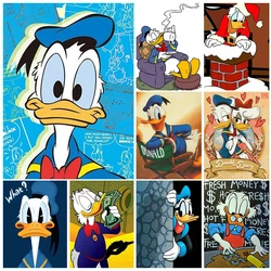 Diamond Painting Disney Donald Duck Diamond Mosaic Cartoon Character Cute Rhinestone Picture DIY Home Decor Gift