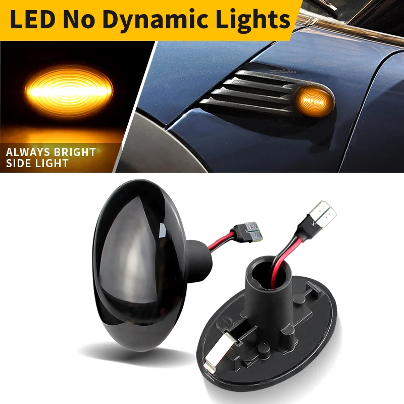 2Pcs OEM# CL-R56-LSM-SM Dynamic Turn Signal Light Dynamic LED Side Marker Side Indicator For BMW Mini Cooper R55 R56 R57 R58 R59