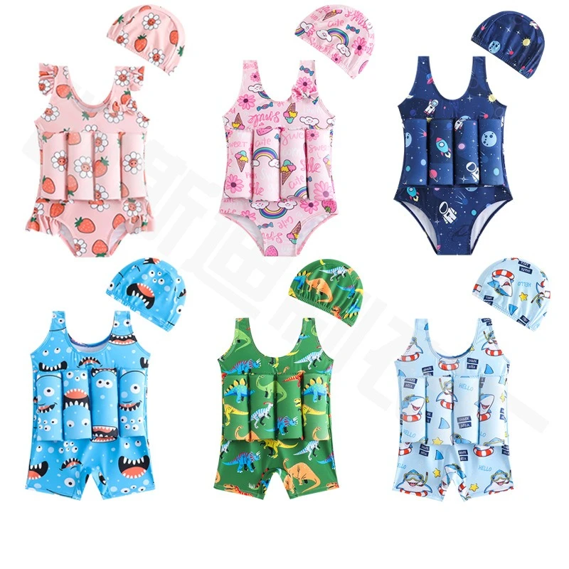 

Breathable Children's Floatation Suit One-Piece Swimwear for Girls Boys Comfortable Soft Kids Bathing Suit for Water Sports