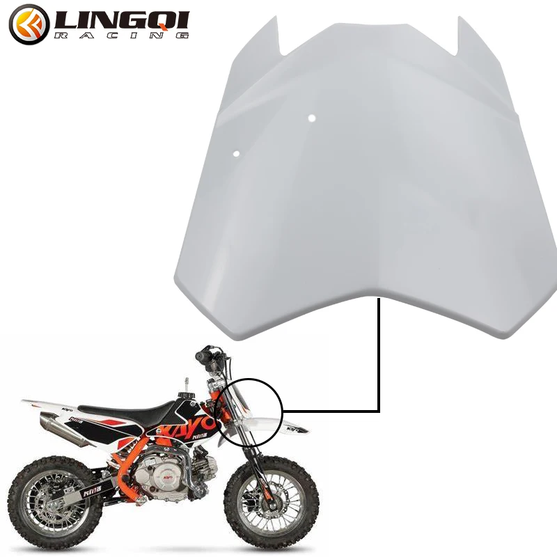 Dirt Pit Bike Front Number Plate Fender Cover White Name Plate Guard For Kayo TS50 TS 50 Off Road PP Plastic Fenders Parts