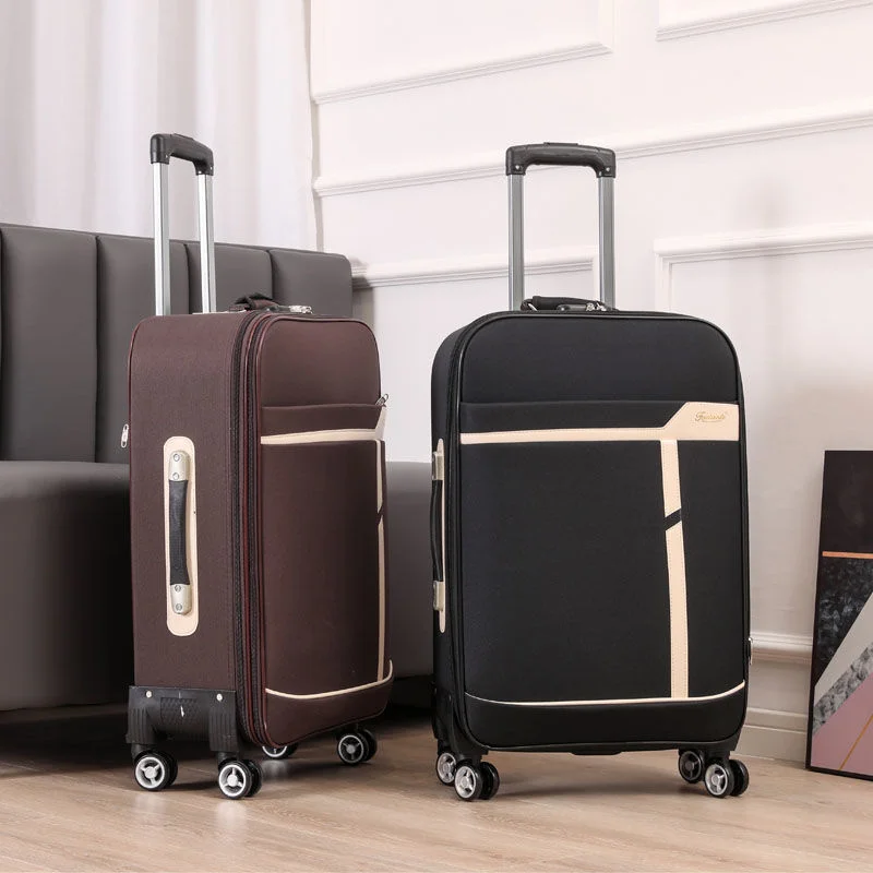 Luggage Business Travel Suitcase Carry On Fabric Luggage Expandable Business Travel Password Trolley Case