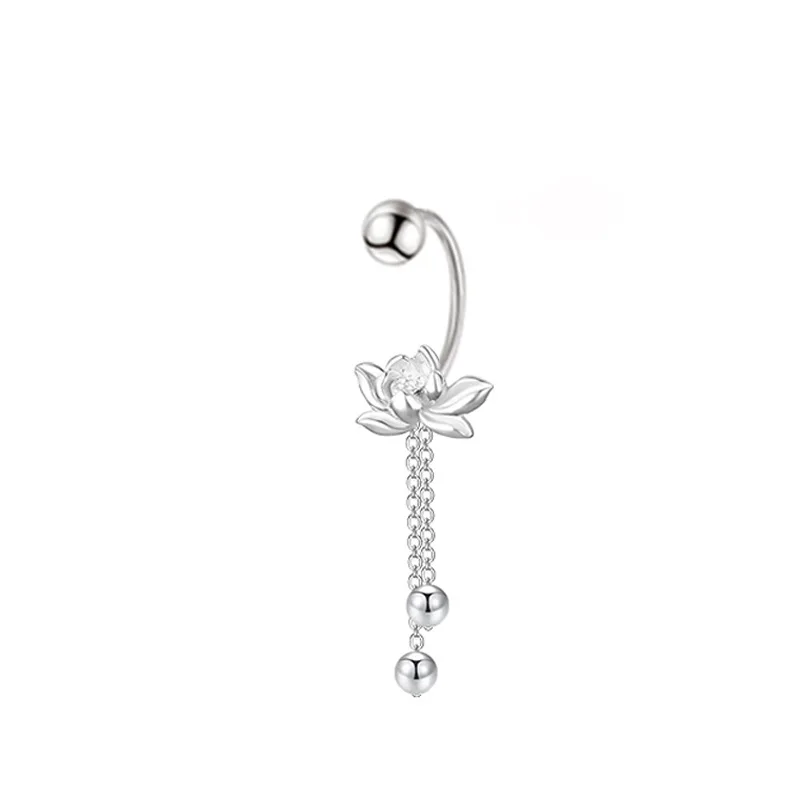 925 Sterling Silver Vintage Lotus Earrings Cute Sweet Irregular Earrings Fashion Jewelry Gift