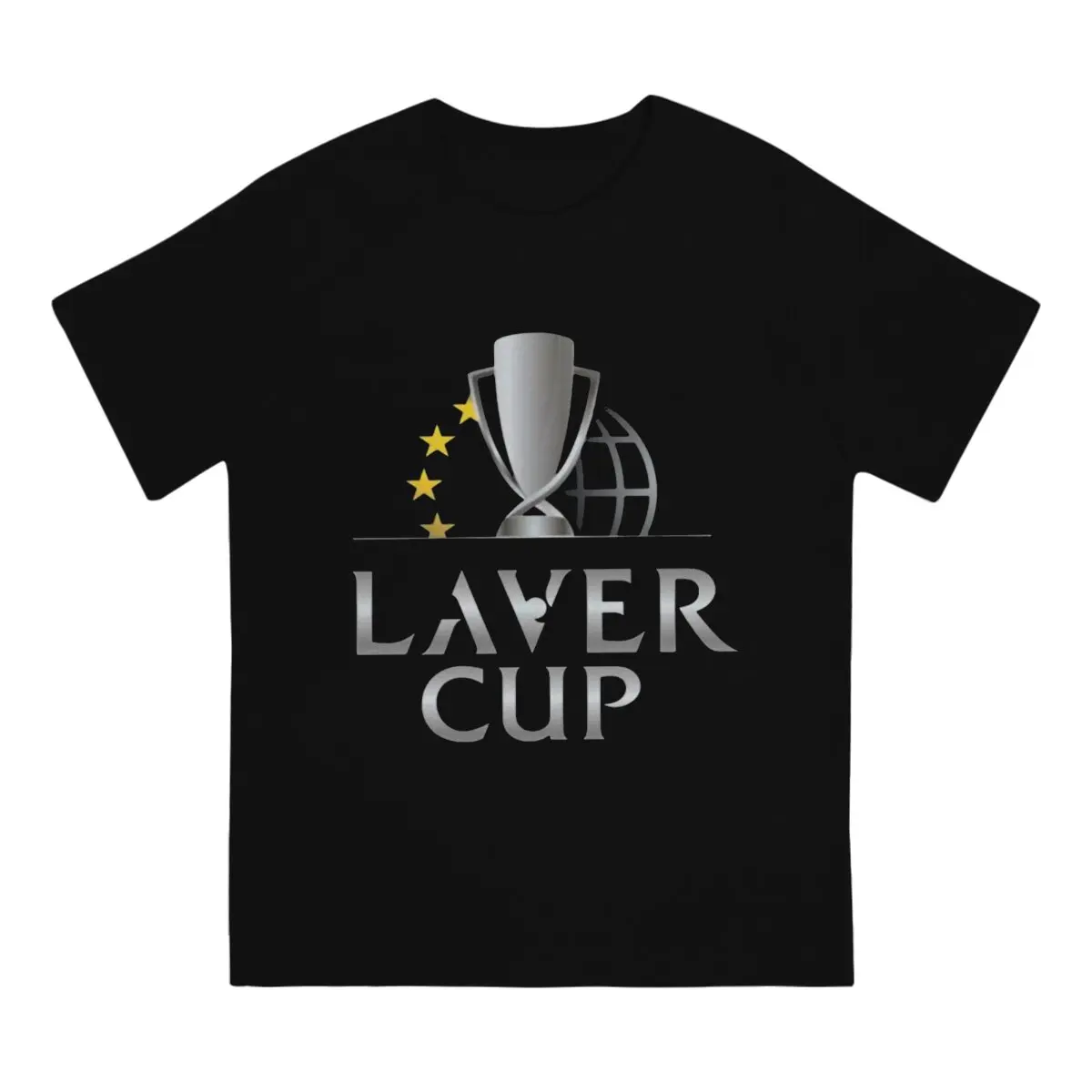 Men T-Shirts The Logo Vintage Tees Short Sleeve Tennis Laver Cup Championships T Shirts Round Collar Clothes Printing