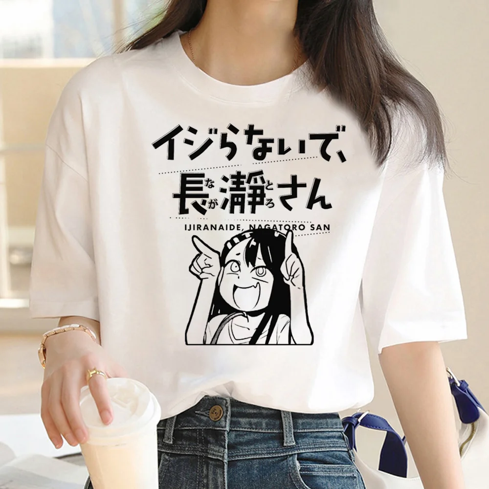 nagatoro t shirt women manga t-shirts female anime designer clothing