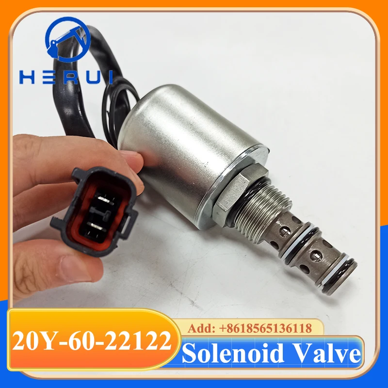 6D95 Rotary Revolution Solenoid Valve 20Y-60-22121 20Y-60-22122 20Y-60-22123 Solenoid For PC200-6 PC200EL-6K PC210LC-6K