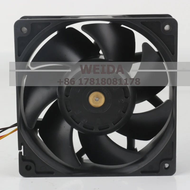 سانيو 5 فولت 12 فولت 48 فولت تيار مستمر 24 فولت 1.5A التيار المتناوب EC 12038 120X120X38 مللي متر 12 سنتيمتر محول تردد تدفق الهواء العالي أربعة أسلاك 9WV1224P1J601 مروحة التبريد