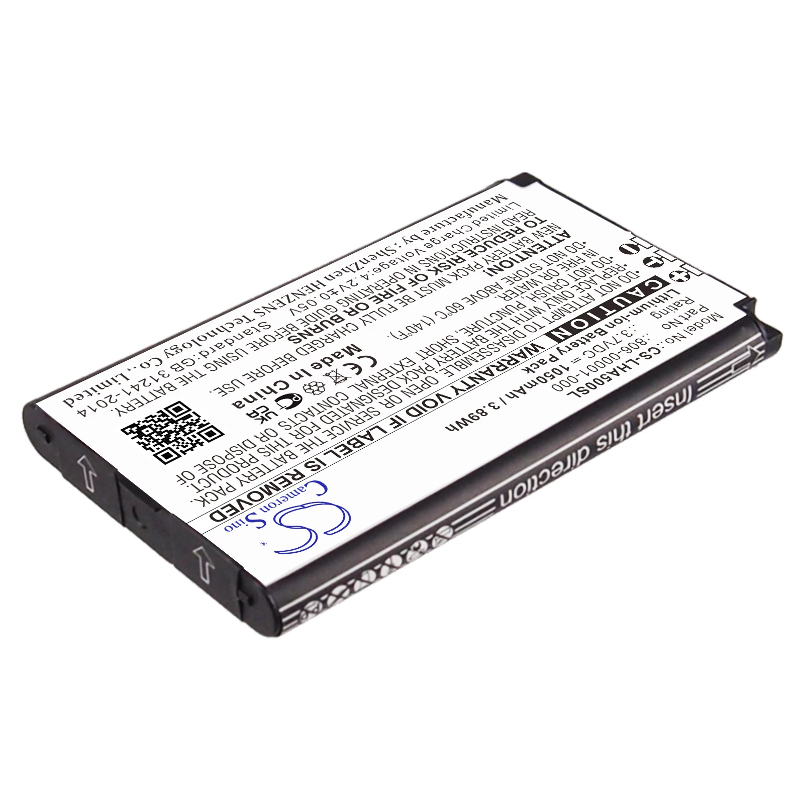 Cameron Sino 3.7V 1050mAh Wireless Headset battery 806-00001-000 for Lightspeed Aviation, Tango, A500