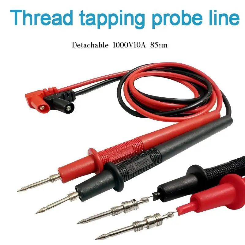 Schraubgewinde-Sonde, 1000 V, 10 A, Multimeter-Sonde, universeller Gewindeschneid-Zeiger, Multimeter-Sonde, abnehmbarer Sondendraht