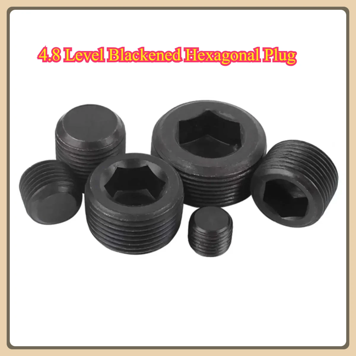 

4.8 Level Blackened Hexagonal Plug M6M8M10M12M14M16