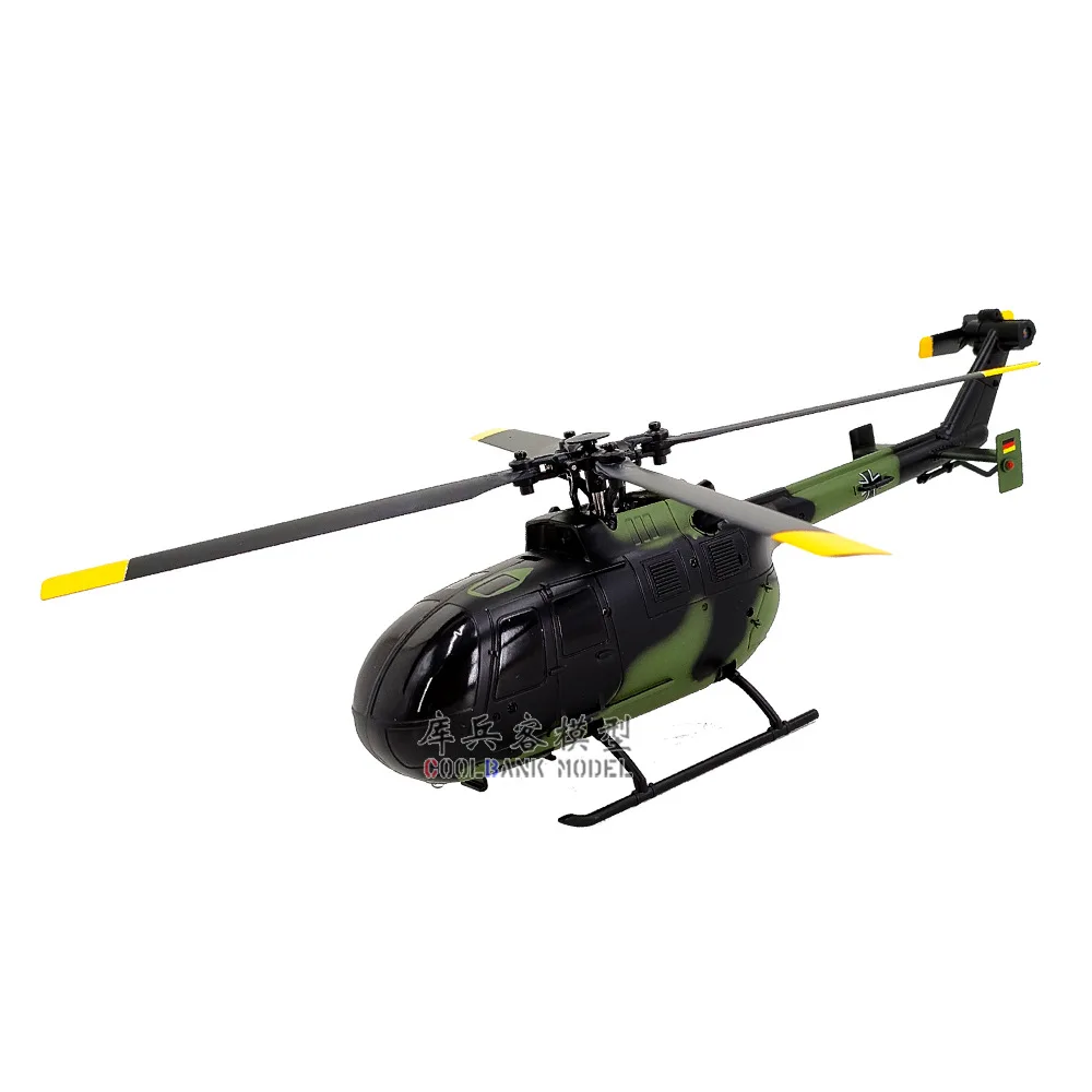 C186 BO-105 czterokierunkowy pojedynczy wiosło Aileron bezpłatny zdalnie sterowany helikopter 6-osiowy żyroskop uzbrojony samolot model symulacyjny
