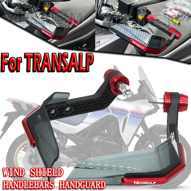 المقود Handguard درع قفازات واقية لليد رافعة الزجاج الأمامي حامي غطاء شاشة ل XL750 Transalp750 2023 2024 2025 Transalp 750