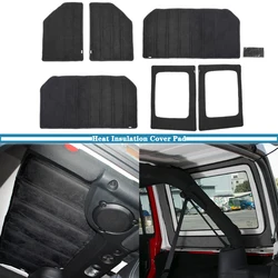 Roof Heat Insulation Cover Pad Rear Window Cotton Mat for Jeep Wrangler JK 2007 2008 2009 2010 4-Door Car Interior Accessories