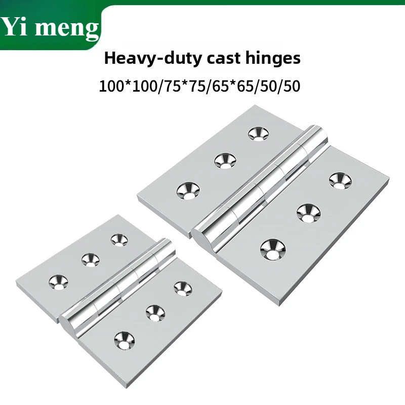 304 Stainless Steel Thickened Load-Bearing Detachable Hinge, Stainless Steel Heavy-Duty Detachable Hinge 50/65/75/100