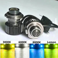 H11 lente LED luz antiniebla H7 9005 9006 bombilla de faro 12V 3000K 6000K faro antiniebla Turbo automotriz