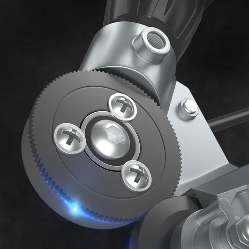 Elektrischer Bohrer-Plattenschneider Metallblech-Adapter Werkzeugaufsatz Stanzwerkzeug Scharfes Scherenset zum Schneiden von Stahl, Legierungen und Kunststoff – Detail 4