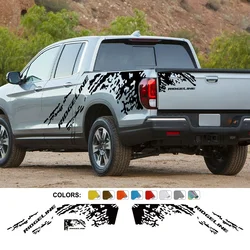 Pickup Stickers For Honda Ridgeline T20 Truck Graphics Splash Grunge Style Decor Decal Car Trunk Vinyl Covers Auto Accessories
