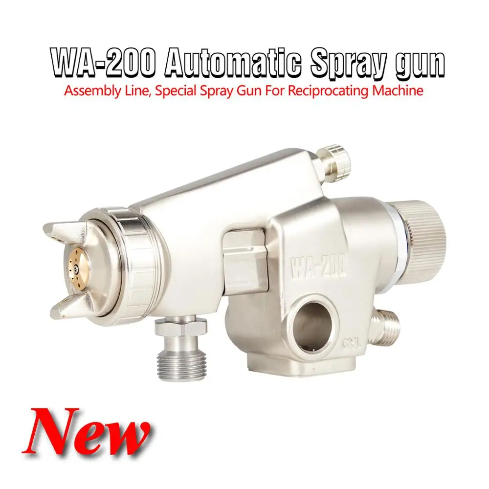 WA-200 Automatic Spray Gun Special Spray Gun Nozzle For Assembly Line Reciprocating Machine 1.5 2.0 2.5 3.0MM Manual Pneumatic