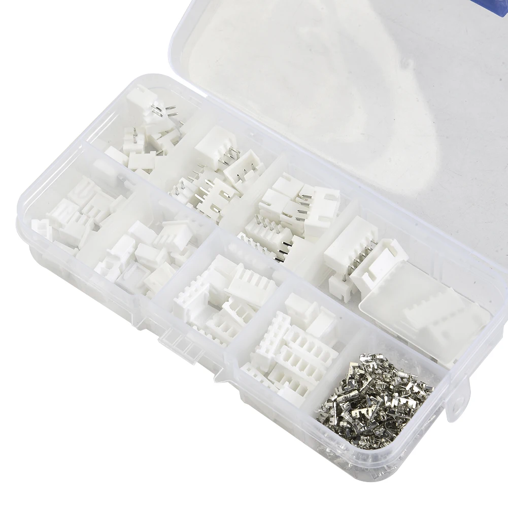 High Quality Nice Portable Terminal Board Connectors 2 3 4 5 Pin 230PCS/box for jst Nylon+Tinned Copper White