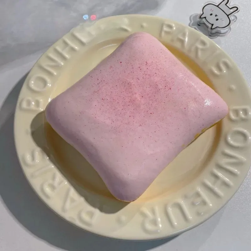 Tostada simulada suave, juguetes para exprimir, presión de crecimiento lento para aliviar la ansiedad sensorial, diversión y curación de niños autistas