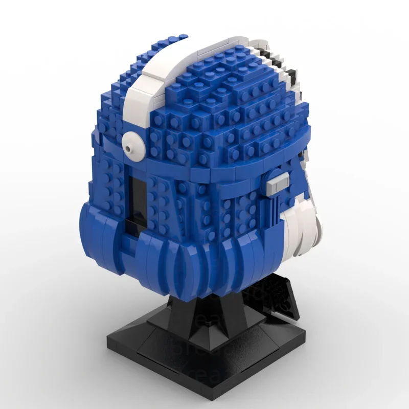 Star Movie Moc Building Bricks Helmet Collector Megafigure Model Technology Modular Model Blocks Assembly Gift Toys DIY Sets